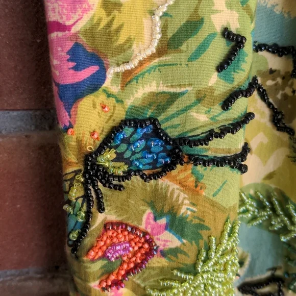 Dolce Apparel Beaded Skirt Petite Medium - Picture 6 of 7